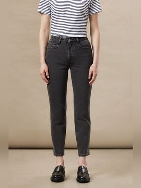 Frank And Oak Stevie Tapered Fit Black Jeans Size 27